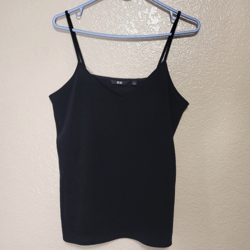 Uniqlo Women Black Drape Camisole Size S